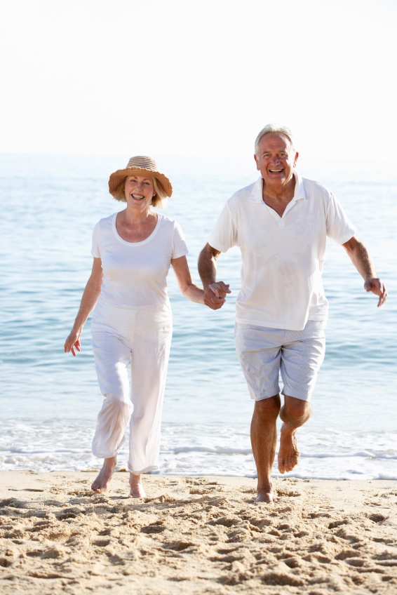 Senior Couple Enjoying Beach Holiday